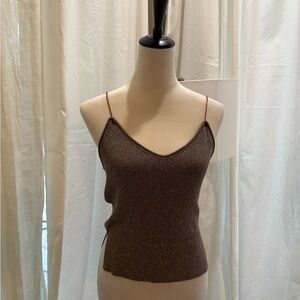 Eleventy Brown Knit Camisole